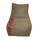 Rounded Lounge - Vanilla Solid Cotton Twill 'Paper Cut I'